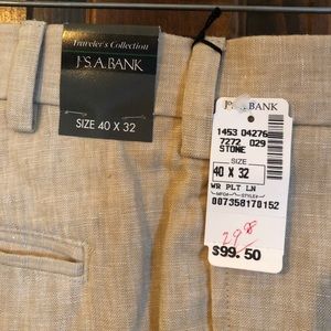 Jos. a Bank Travelers Collection linen pants